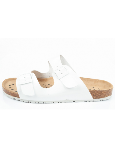 Abeba Sandals White W 8087 work slippers Γυναικεία > Παπούτσια > Παπούτσια Αθλητικά > Σαγιονάρες / Παντόφλες