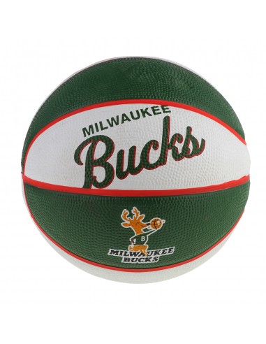 Wilson NBA Team Retro Milwaukee Bucks Mini Μπάλα Μπάσκετ Indoor / Outdoor WTB3200XBMIL