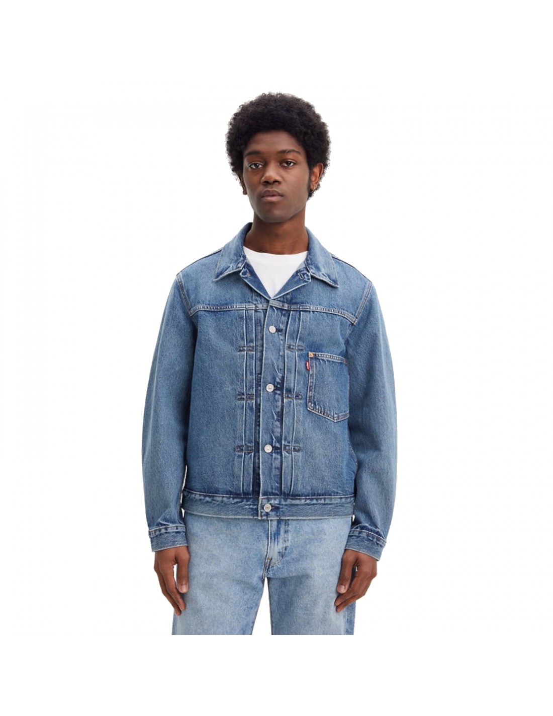 Levi"s Type I Trucker Ανδρικό Τζιν Μπουφάν Medium Indigo Stonewash A3174-0004