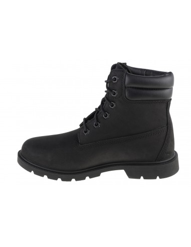 Timberland Linden Woods 6 In Δερμάτινα Γυναικεία Αρβυλάκια με Μεσαίο Τακούνι Μαύρα A2M28