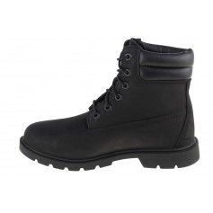 Timberland Linden Woods 6 In Δερμάτινα Γυναικεία Αρβυλάκια με Μεσαίο Τακούνι Μαύρα A2M28