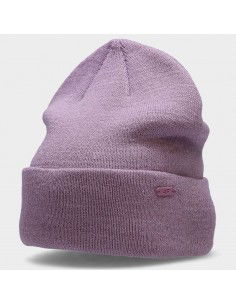 4F Beanie Ανδρικός Σκούφος Πλεκτός σε Μωβ χρώμα H4Z22-CAU002-52S