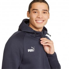 Puma TeamFinal Ανδρική Ζακέτα με Φερμουάρ και Κουκούλα Navy Μπλε 657383-06