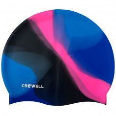 Crowell Multi Flame silicone swimming cap col17