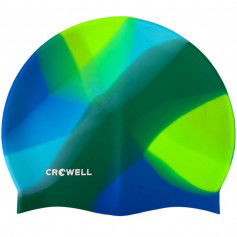 Crowell Multi Flame silicone swimming cap col 20