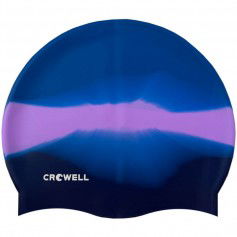 Crowell Multi Flame silicone swimming cap col21