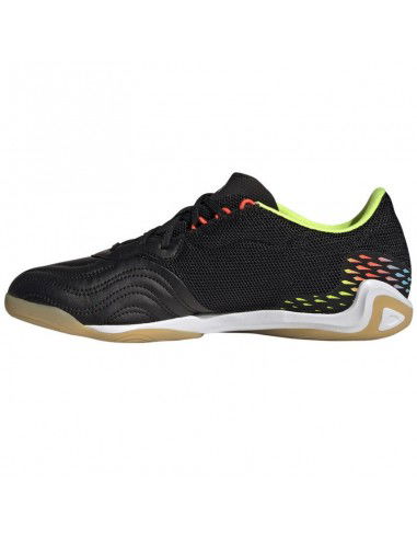 Adidas Copa Sense.3 IN HR1848 Χαμηλά Ποδοσφαιρικά Παπούτσια Σάλας Core Black / Bright Cyan / Team Solar Yellow