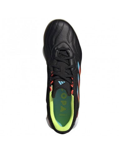 Adidas Copa Sense.3 IN HR1848 Χαμηλά Ποδοσφαιρικά Παπούτσια Σάλας Core Black / Bright Cyan / Team Solar Yellow