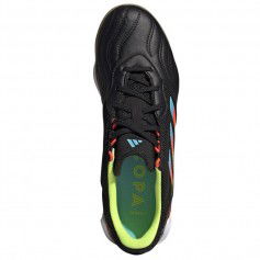 Adidas Copa Sense.3 IN HR1848 Χαμηλά Ποδοσφαιρικά Παπούτσια Σάλας Core Black / Bright Cyan / Team Solar Yellow