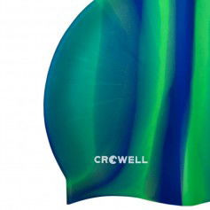 Crowell Multi Flame silicone swimming cap col 12