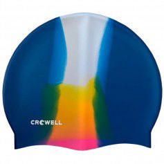 Crowell Multi Flame silicone swimming cap col14