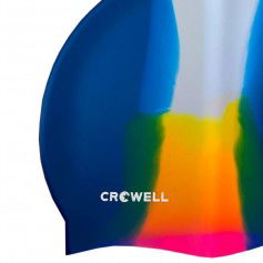 Crowell Multi Flame silicone swimming cap col14