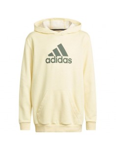 Adidas Παιδικό Φούτερ με Κουκούλα και Τσέπες Κίτρινο HN8469