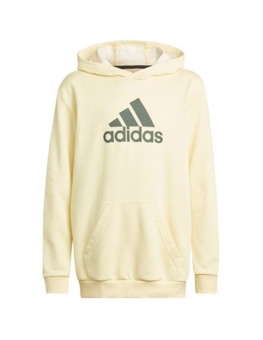 Adidas Παιδικό Φούτερ με Κουκούλα και Τσέπες Κίτρινο HN8469