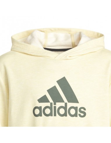 Adidas Παιδικό Φούτερ με Κουκούλα και Τσέπες Κίτρινο HN8469