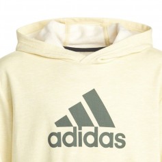 Adidas Παιδικό Φούτερ με Κουκούλα και Τσέπες Κίτρινο HN8469