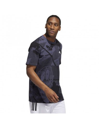 Adidas Iginite Ανδρικό T-shirt Graphite με Στάμπα HK6725