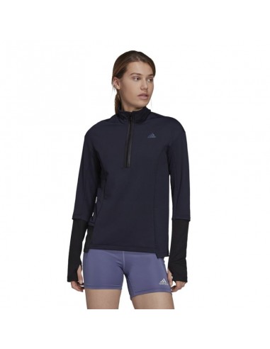 Adidas Cold.Rdy Running Μακρυμάνικη Γυναικεία Αθλητική Μπλούζα Μαύρη H13226