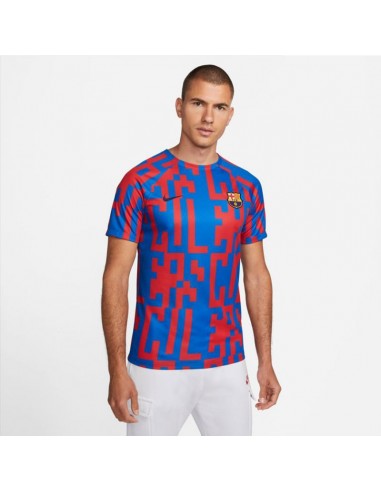 Nike Nike Barcelona Αθλητικό Ανδρικό T-shirt Dri-Fit Πολύχρωμο με Στάμπα DJ8560-404
