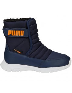 Puma Nieve Wtr Παιδικά Μποτάκια Χιονιού με Σκρατς Μπλε 380745-06