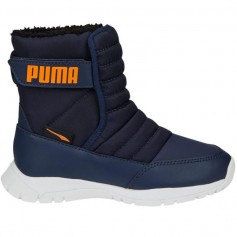 Puma Nieve Wtr Παιδικά Μποτάκια Χιονιού με Σκρατς Μπλε 380745-06