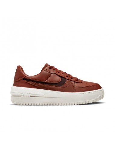 Nike Air Force 1 PLT.AF.ORM Î“Ï…Î½Î±Î¹ÎºÎµÎ¯Î± Flatforms Sneakers Mars Stone / Sail / Burgundy Crush DJ9946-603