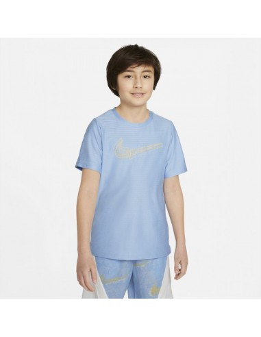 Nike Breathe Jr Παιδικό T-shirt Γαλάζιο DA0244-436
