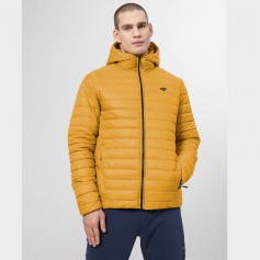 4F Ανδρικό Χειμωνιάτικο Μπουφάν Puffer Κίτρινο H4Z22-KUMP004-71S