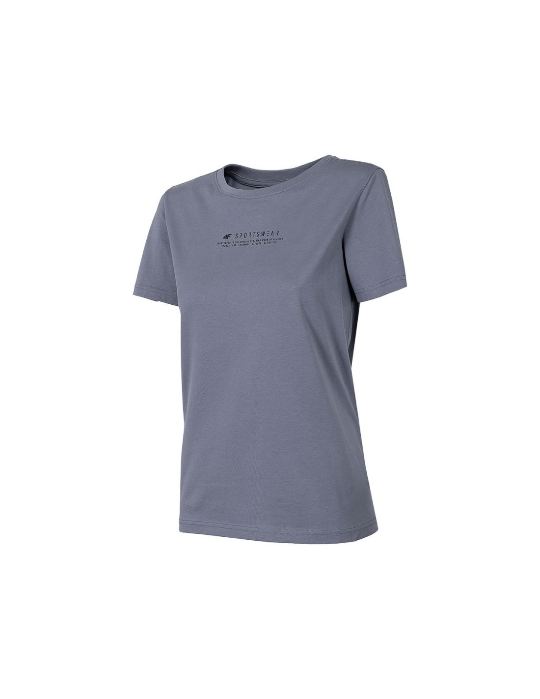 4F Γυναικείο Αθλητικό T-shirt Γκρι H4Z22-TSD019-25S