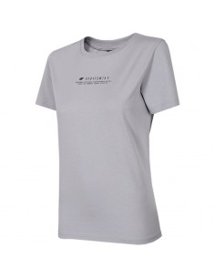 4F Γυναικείο Αθλητικό T-shirt Γκρι H4Z22-TSD019-27S