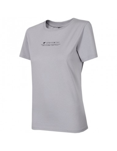 4F Γυναικείο Αθλητικό T-shirt Γκρι H4Z22-TSD019-27S