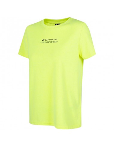 4F Γυναικείο Αθλητικό T-shirt Κίτρινο H4Z22-TSD019-45S