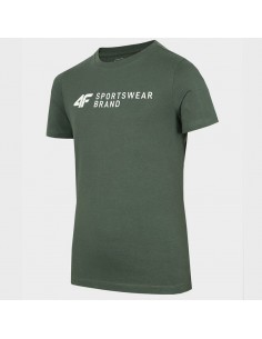 4F Παιδικό T-shirt Χακί HJZ22-JTSM003-46S