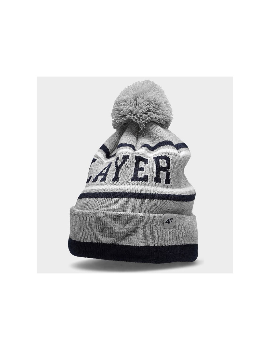 4f 4F Παιδικό Σκουφάκι Πλεκτό Γκρι HJZ22-JCAM005-27M