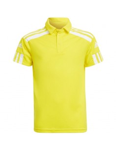 Adidas Παιδικό Καλοκαιρινό Polo Κοντομάνικο Κίτρινο Squadra GP6426