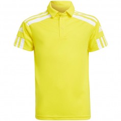 Adidas Παιδικό Καλοκαιρινό Polo Κοντομάνικο Κίτρινο Squadra GP6426