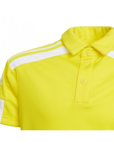 Adidas Παιδικό Καλοκαιρινό Polo Κοντομάνικο Κίτρινο Squadra GP6426