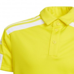 Adidas Παιδικό Καλοκαιρινό Polo Κοντομάνικο Κίτρινο Squadra GP6426