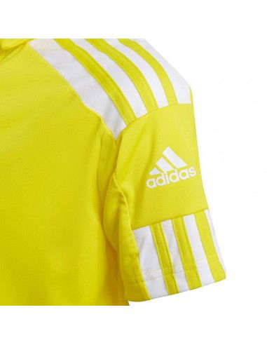 Adidas Παιδικό Καλοκαιρινό Polo Κοντομάνικο Κίτρινο Squadra GP6426