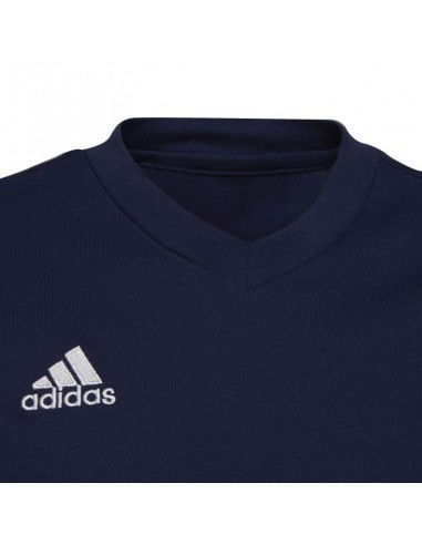 Adidas Entrada 22 Jr Παιδικό T-shirt Navy Μπλε HC0445