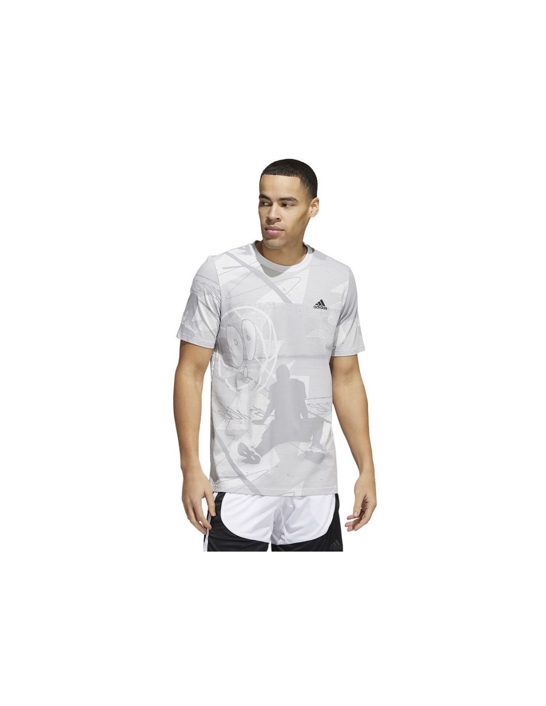 Men's Sports T-Shirts Adidas Gray