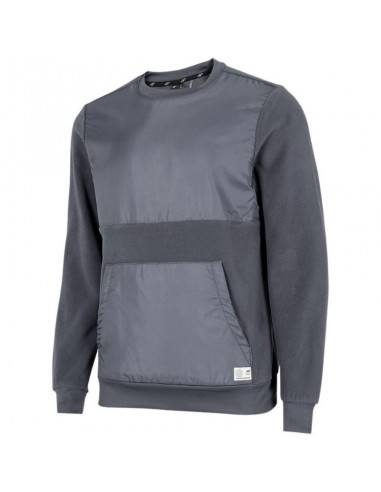 4F Ανδρικό Φούτερ με Τσέπες Γκρι H4Z22-BLM010-22S