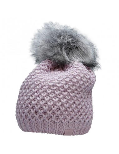 4F Pom Pom Beanie Γυναικείος Σκούφος Πλεκτός σε Λιλά χρώμα H4Z22-CAD014-52S