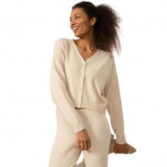 Outhorn Γυναικεία Πλεκτή Ζακέτα σε Μπεζ Χρώμα HAW22-TSWEF001-11S