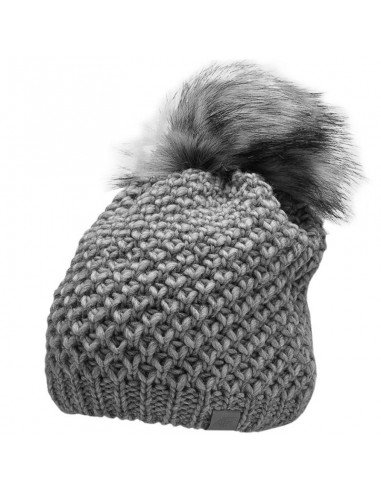 4F Pom Pom Beanie Ανδρικός Σκούφος Πλεκτός σε Γκρι χρώμα H4Z22-CAD014-25M