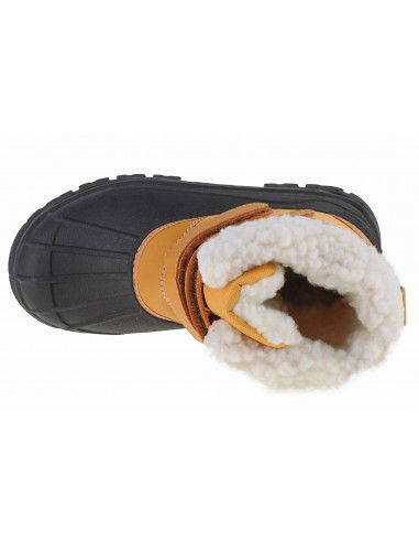 Big Star Παιδικά Μποτάκια Χιονιού με Σκρατς Καφέ KK374237