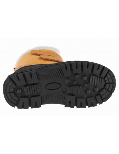 Big Star Παιδικά Μποτάκια Χιονιού με Σκρατς Καφέ KK374237