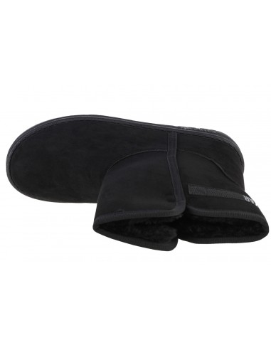 Big Star Suede Γυναικείες Μπότες Χιονιού με Γούνα Μαύρες KK274618