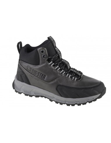 Big Star Δερμάτινα Μαύρα Ανδρικά Μποτάκια II174176