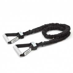 Reebok 16074 Λάστιχο Γυμναστικής Σωληνωτό Πολύ Σκληρό με Λαβές Μαύρο Level 5